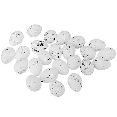 Набор мини крашенок "Перепелиные яички", белые, 24 шт. 9109-052 фото