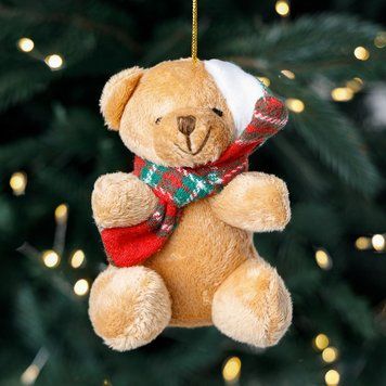 Новогодняя игрушка "Медвежонок", 10 см * Рандомный выбор дизайна 6049-010 фото