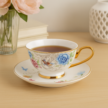 Порцелянова кружка з блюдцем &ldquo;Royal Sip&rdquo;, 200 мл 9217-009 фото