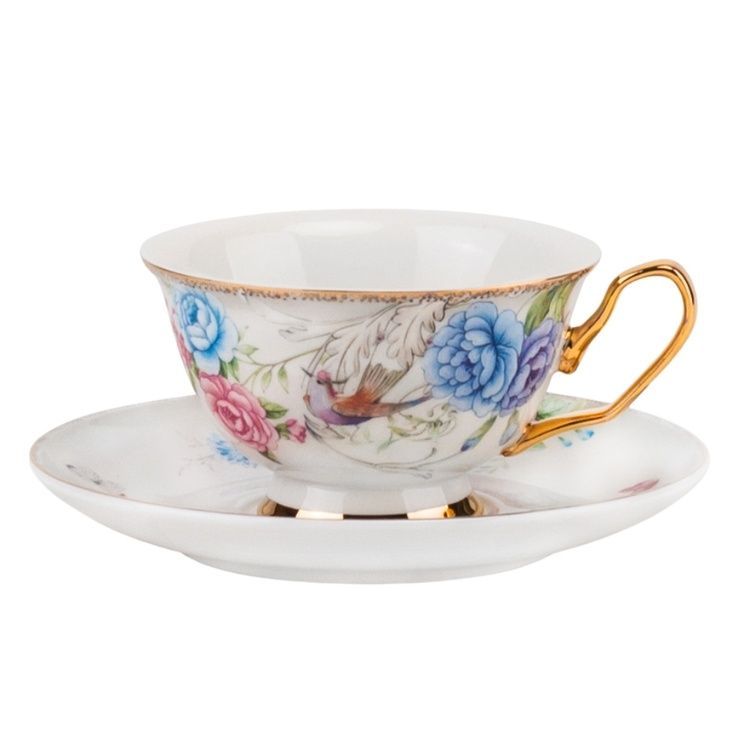 Порцелянова кружка з блюдцем &ldquo;Royal Sip&rdquo;, 200 мл 9217-009 фото