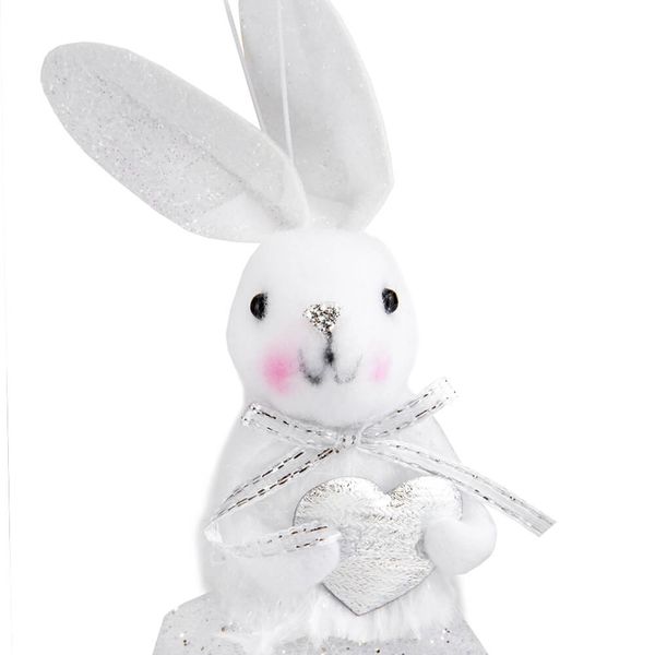 Підвіска "Кролик із серденьком", 18 см 6014-024 фото
